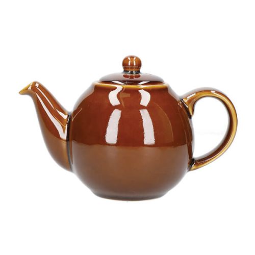 London Pottery Globe 2 Cup Teapot Rockingham Brown