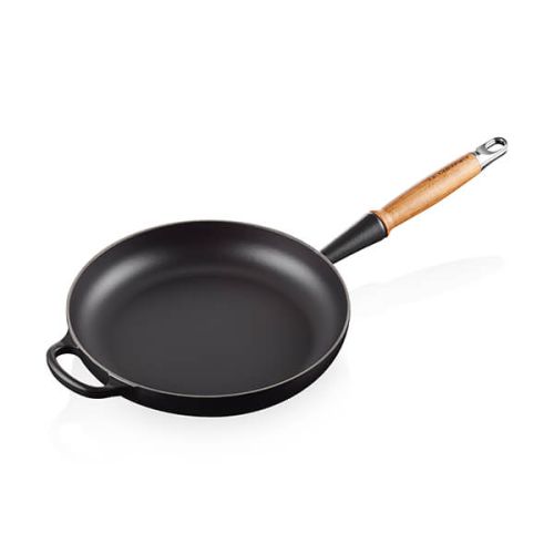 Le Creuset Signature Satin Black Cast Iron 26cm Frying Pan