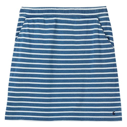 Joules Portia Blue Stripe Jersey Skirt