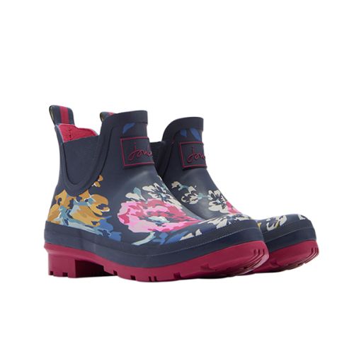 Joules Wellibob Anniversary Floral Short Height Printed Wellies