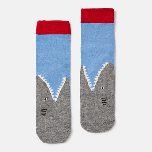 Joules Eat Feet Blue Shark Character Socks