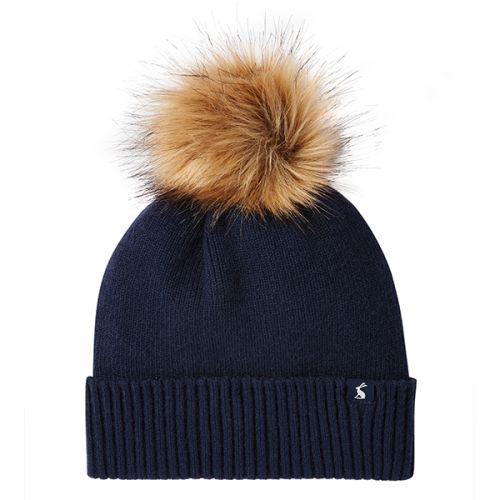 Joules Snowday French Navy Lightweight Knitted Hat