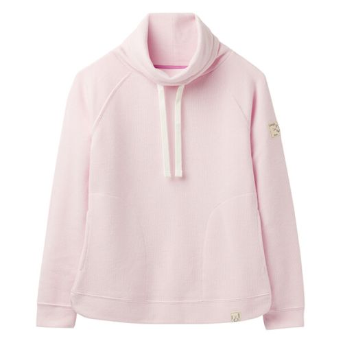Joules Nadia Soft Pink Mouse Ribbed Sweatshirt