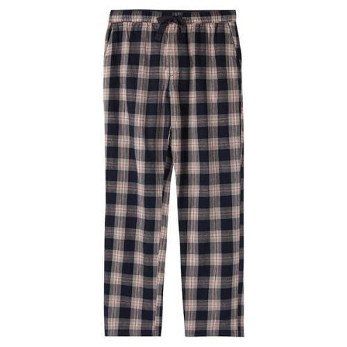 Joules The Sleeper Navy White Check Lounge Trousers