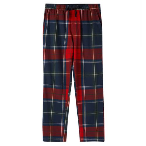Joules The Sleeper Red Multi Check Lounge Trousers Size XL
