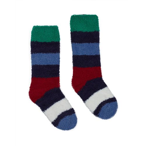 Joules Fab Fluffy Multi Stripe Fluffy Socks