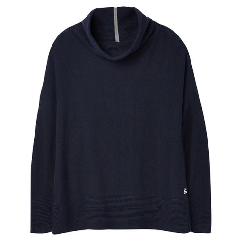 Joules Juniper French Navy Cosy Dropped Shoulder Top Size 18