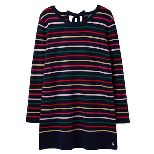 Joules Estelle Navy Stripe Knitted Long Sleeve Tunic