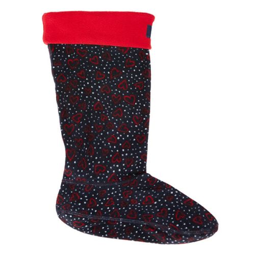 Joules Welton Printed Fleece Welly Liners Size 7-8