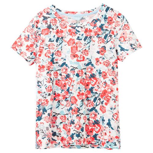 Joules Cream Floral Carley Print Classic Crew