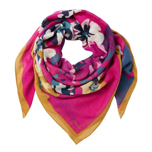 Joules Atmore 30th Anniversary Anniversary Floral Printed Square Scarf
