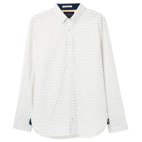 Joules Invitation Classic Long Sleeve Classic Fit Printed Shirt