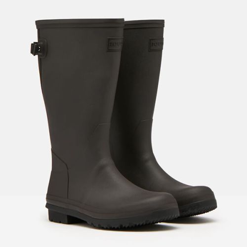 Joules Black Fieldmoore Tall Wellies with Neoprene Lining