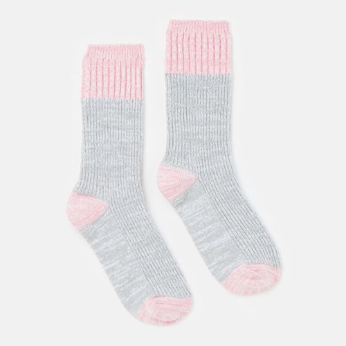 Joules Charcoal Grey Short Trussel Knitted Socks Size 4-8