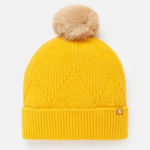 Joules Gold Thurley Knitted Hat