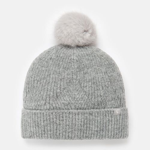 Joules Grey Marl Thurley Knitted Hat
