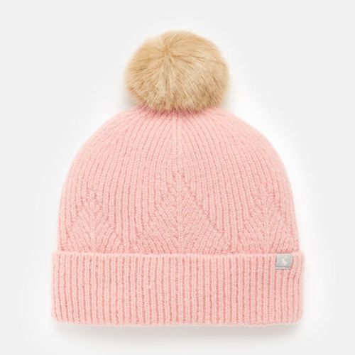 Joules Pale Pink Thurley Knitted Hat