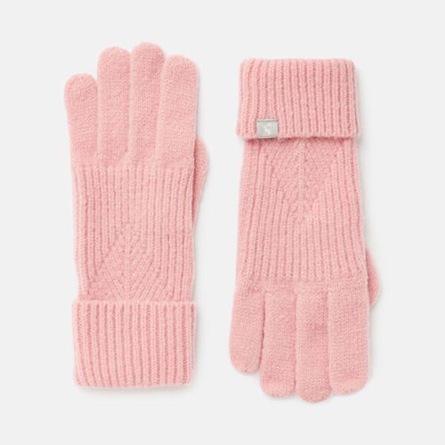 Joules Pale Pink Thurley Knitted Gloves