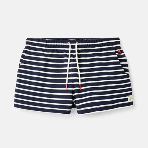 Joules Navy Cream Stripe Elle Jersey Stripe Shorts