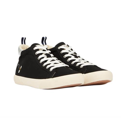 Joules Black High Top Trainers