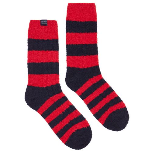 Joules Red Fluffy Socks