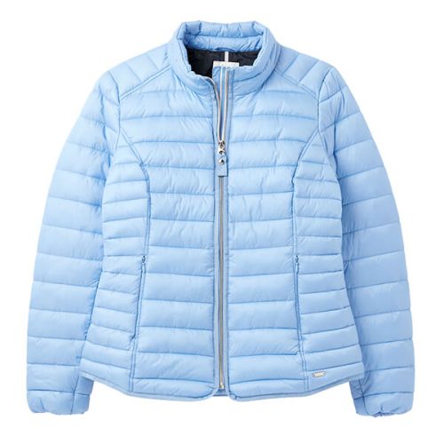 Joules Haze Blue Canterbury Short Luxe Padded Jacket