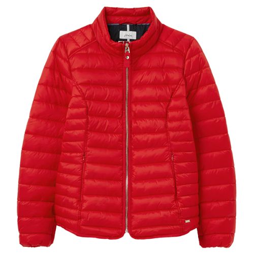 Joules Red Canterbury Short Luxe Padded Jacket
