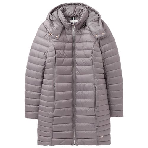 Joules Slate Canterbury Long Luxe Padded Jacket