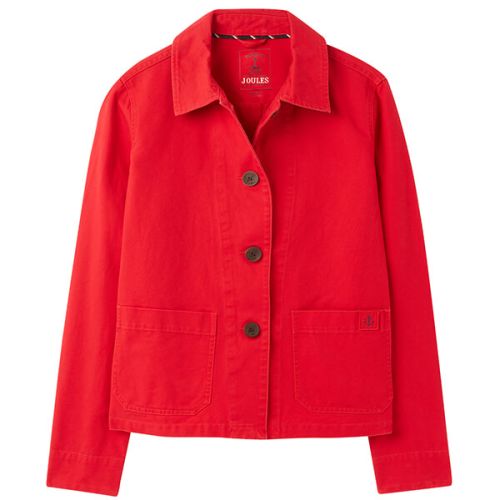 Joules English Red Devon Coastal Jacket Size 10
