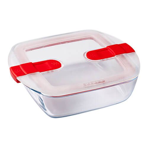 Pyrex Cook & Heat 1 Litre Square Dish With Lid