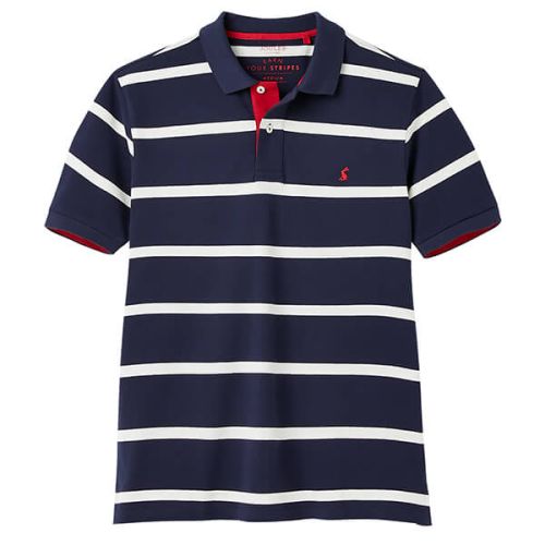 Joules Navy Stripe Filbert Striped Polo Shirt