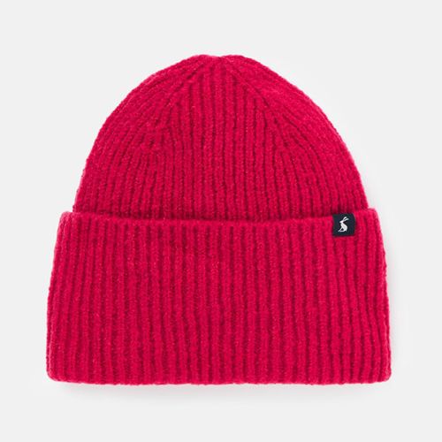Joules Womens Vinnie Knitted Beanie Pink