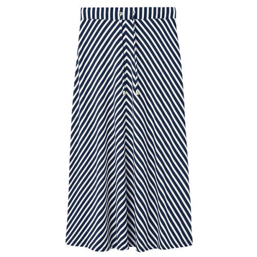 Joules Navy White Stripe Auriel Chevron Skirt