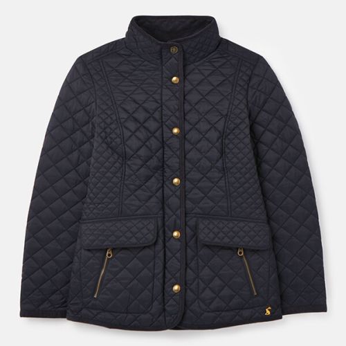 Joules Marine Navy Newdale Quilted Coat Size 12