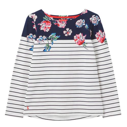Joules Harbour Print Long Sleeve Jersey Top