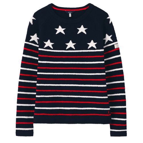 Joules Navy Star Seaport Chenille Jumper
