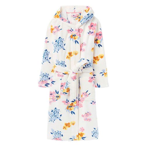 Joules Cream Floral Rita Dressing Gown