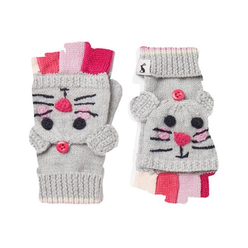 Joules Grey Mouse Chummy Character Converter Gloves