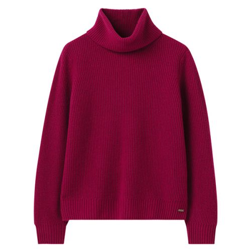 Joules Berry Halton Knitted Turtle Neck Jumper