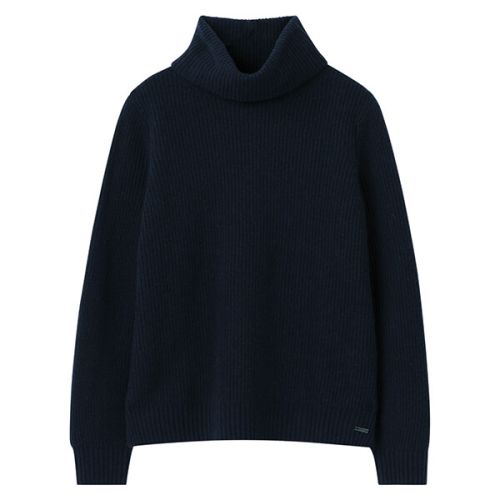 Joules French Navy Halton Knitted Turtle Neck Jumper