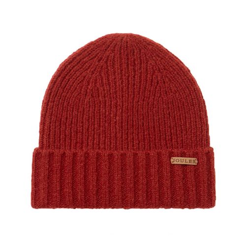 Joules Red Bamburgh Knitted Hat