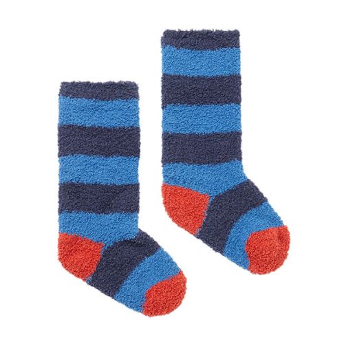 Joules Navy Blue Fluffy Socks