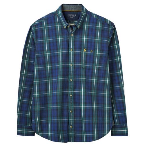Joules Green Multi Stripe Hewitt Long Sleeve Classic Fit Shirt