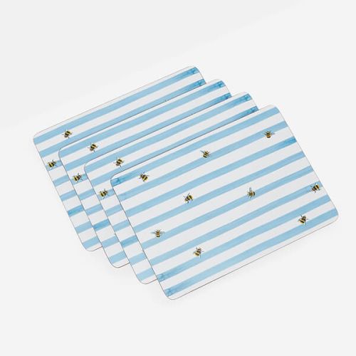 Joules Bee Stripe Placemats Set Of 4