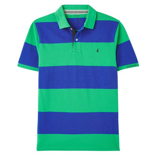 Joules Green Blue Stripe Filbert Polo Shirt | Harts of Stur