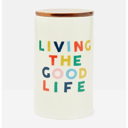 Joules Brightside Living The Good Life Large Storage Cannister