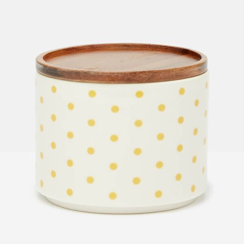 Joules Brightside Spots Medium Storage Cannister