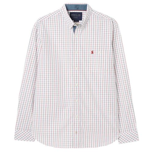 Joules Abbott Classic Red Check Long Sleeve Classic Fit Shirt | Harts ...