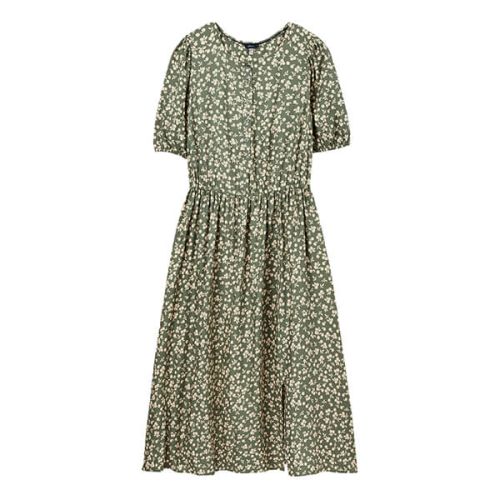 Joules Apple Ditsy Adele Button Down Tiered Dress Size 10
