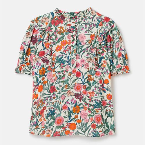 Joules Multi Floral Arlie Frill Blouse | Harts of Stur